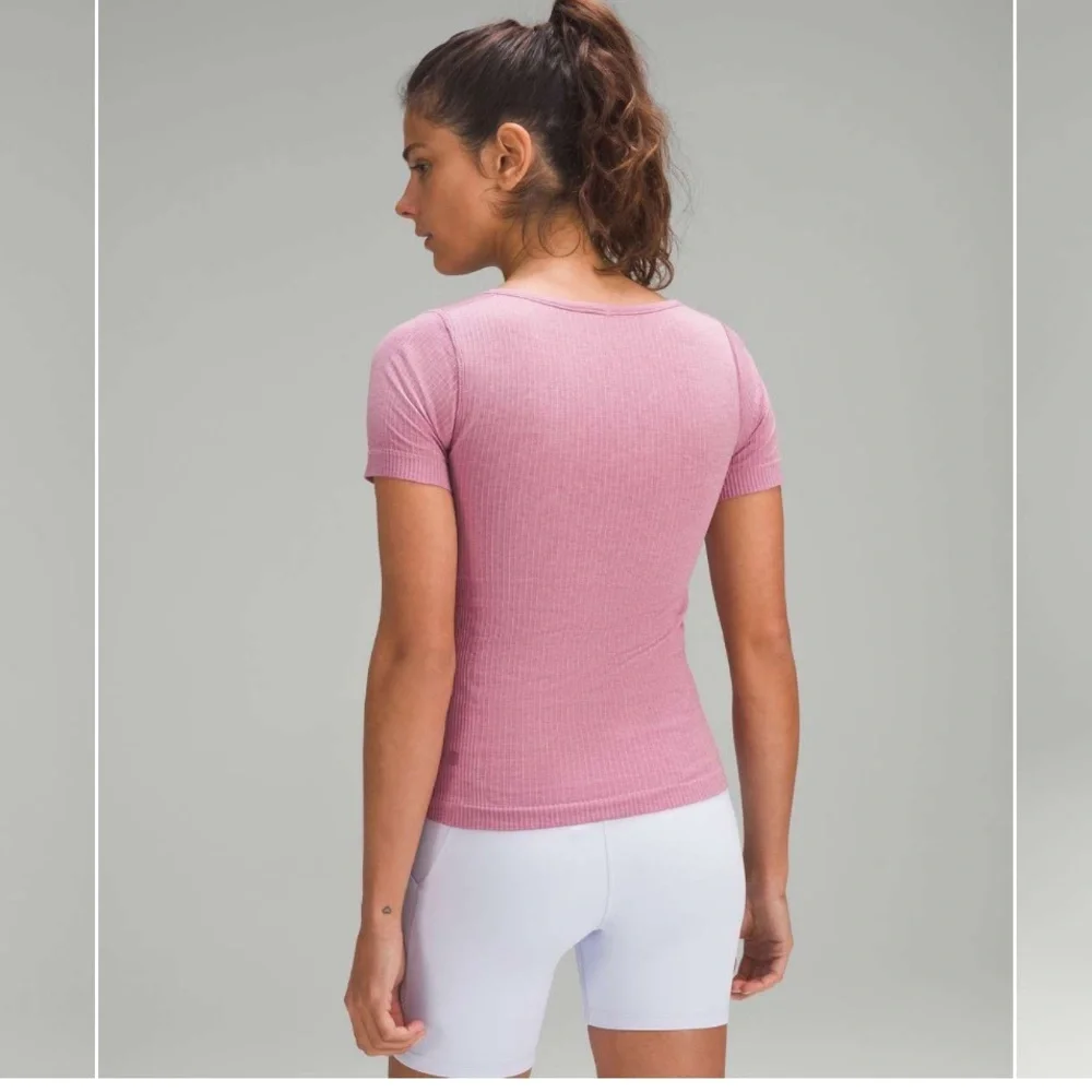 Lululemon Ebb to Street Short-Sleeve Shirt in Velvet Dust